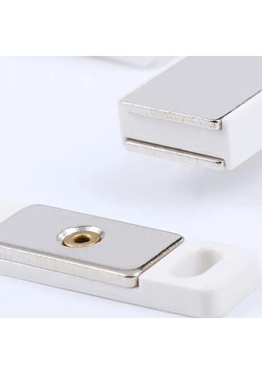 Expertland Manyetik Mobilya Kapanıcı Push-to-open, 2 Adet. 282307391 Beyaz