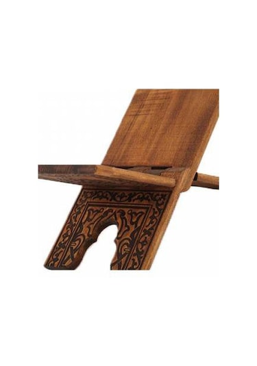 Rahle Ahşap Yakma Desenli Rahle 35 Cm