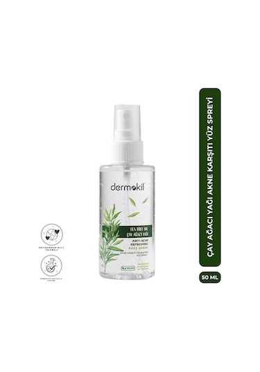 Dermokil Çay Ağacı Akne Karşıtı Yüz Spreyi 50 Ml