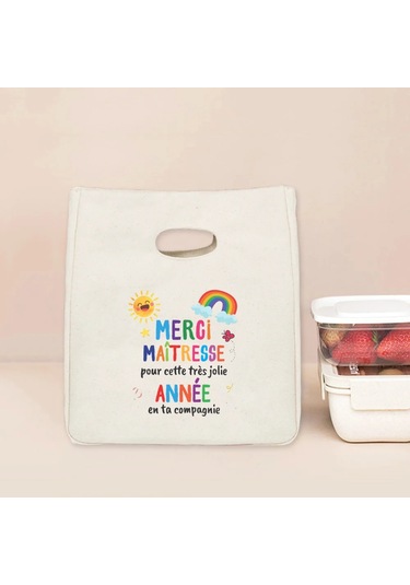 Menıscounter Öğretmen Termal Bento Çantası - Yemek Soğutucu Hediye Tote11 L Black