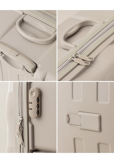 Huitre Valiz/bavul - Bej - Kabin Boy 8684427033906 Ekru