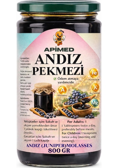 Andız Pekmezi 800 Gr - %100 Doğal Katkısız Saf Öz - Akciğer Dostu