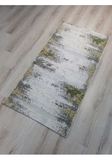 Armis Halı Kolaj A314A Gri Sarı Halı Yolluk 80X150 Cm