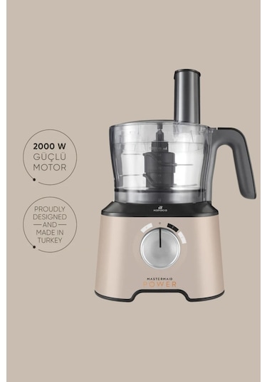 Karaca  Mastermaid Power Essential 2000 W Mutfak Robotu Ve Blender Seti