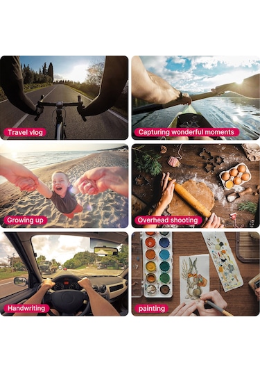 Jeemson Ulanzi Go-quick Iı Abs Hareket Kamera Boyun Tutucu: Manyetik Hızlı Kurulum, Düğme Kilidi, Katlanabilir Masaüstü Stant, Konforlu Solunum Ağı