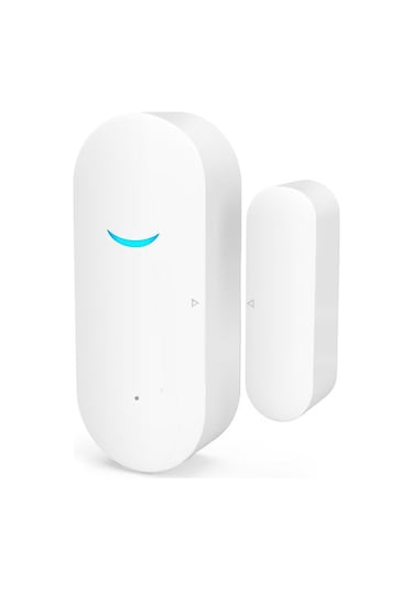 Geeksen Tuya Akıllı Ev Wifi Pencere Kapı Alarm Sensörü, Gerçek Zamanlı Uyarı, Durum Senkronizasyonu, Kolay Kurulum Beyaz, Pil Yok