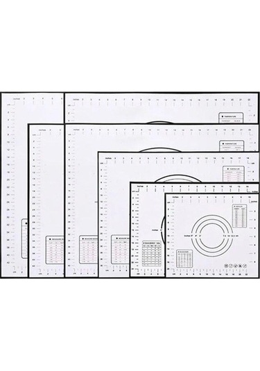 Novahub Kırmızı Silikon Pişirme Matı: 60x40cm - Pasta, Pizza, Hamur İşi İçin Mükemmel Hamur Yapışmaz Mat