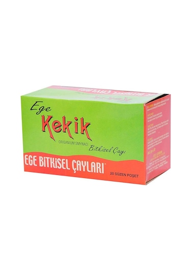Ege Lokman Kekik Otu Bitki Süzen Poşet Çay 20'li
