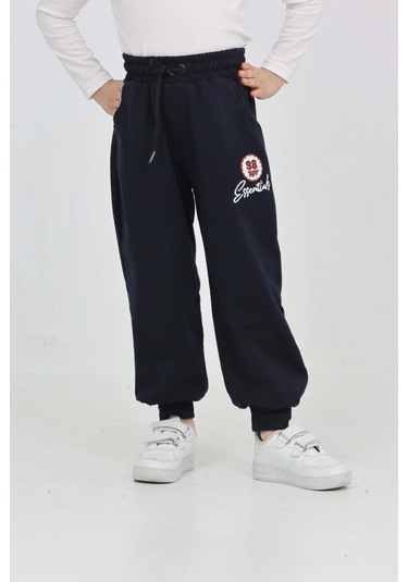 Toontoy Erkek Çocuk 98 Nakışlı Eşofman Alt Lacivert