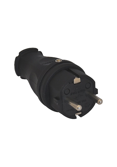 Tp 1x16a Kauçuk Düz Fiş