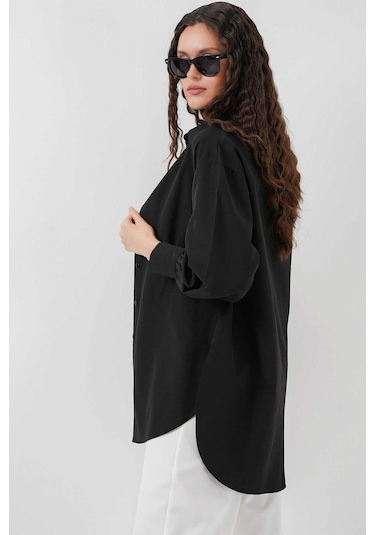 Bigdart Gabria Patlı Tunik Siyah