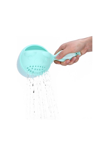 Lemestar Bebe Şampuan Kasesi Yıkanır Balık Desenli Kolu Pp Materyal Göz Ve Yüz Korumalı Saç Yıkama Kasa Yeşil