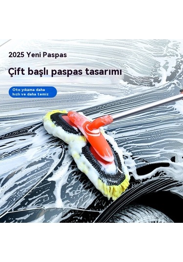 Aurora Araba Yıkama Paspassa Genç Çiftçi Kafa Bir Set Önen Teleskopik -