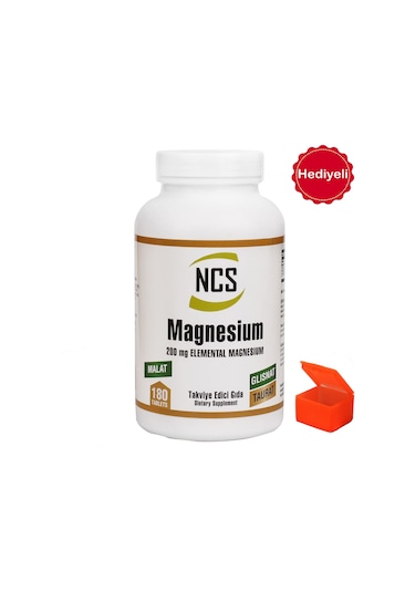 Ncs Magnezyum Malat Glisinat Taurat 180 Tablet Hediyeli