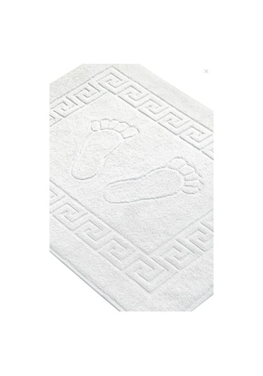 Lavabo Ayak Paspası , Ayak Desenli Paspas , Otel Paspası , Banyo Paspası ,wc Paspası Beyaz