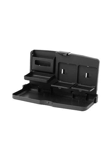 Singree Araç İçin Katlanabilir Büyük Boy Sırt Dayama Bardaklık - Siyah Plastik