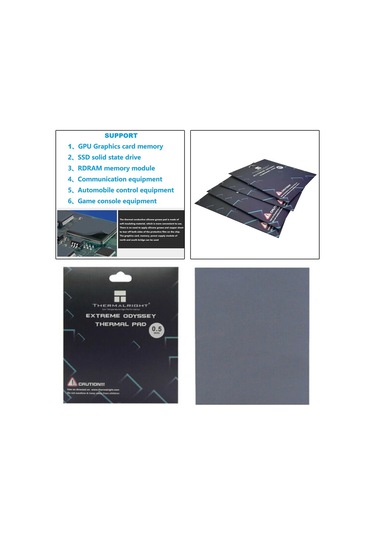 Homyl Termal Ped İletken Olmayan Isı Direnci Pc Için Basit 2.0mm-kalınlık