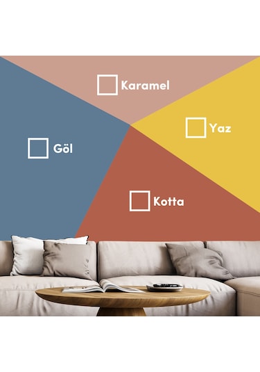 Bi Boya Geometrik Duvar Boyama Set 9 - 1 L