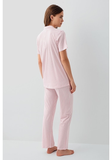 Pierre Cardin Kadın Pembe Gömlek Pijama Takım Pc9204-s-v1 Pembe