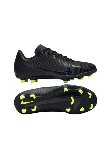 Nike Jr Vapor 15 Club Fg/mg Çocuk Krampon Dar Kalıp Siyah