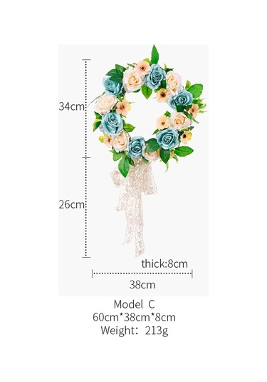 Suntek Parti Çiftlik Evi Festivali Yuvarlak Gül Mavi-pembe