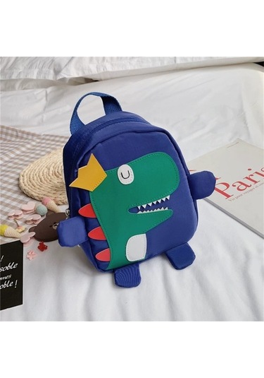 Karikatür Çocuklar Sırt Çantası Mini Anaokulu Schoolbag Peluş Dinozor Sırt Çantası Çocuk Okul Çantası Kız Erkekler Sırt Çantası Fvqu4y Mavi