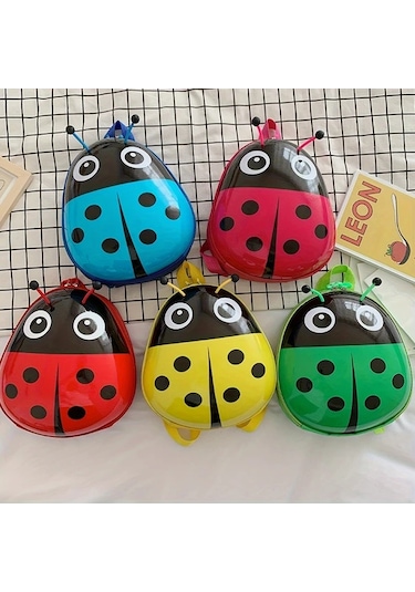 Topshop1 Sevimli Uğur Böceği Yumurta Kabuğu Çantası Yeşil Dayanıklı Naylon Hafif Solmaz Çift Omuz Askılı Yeşil