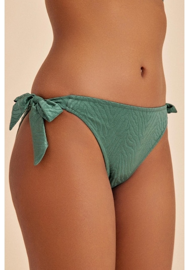 Bali Yeşil Yandan Bağlamalı Bikini Alt Yeşil