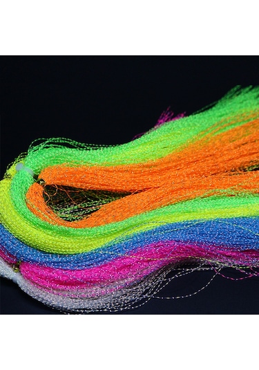 Mufunye Deniz Ve Göl Balıkçılığı İçin Parlak Işıkli Spiral Renkli Yüzen Böcek Kanca Ve Demir Balık Yemi Seti Beyaz Işıklı Şerit