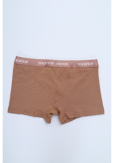 Toontoy Erkek Çocuk Kemer Yazı Baskılı 4lü Paket Boxer Çok Renkli