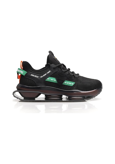 Aırboos Erkek Sneakers - Sıyah Yesıl 001