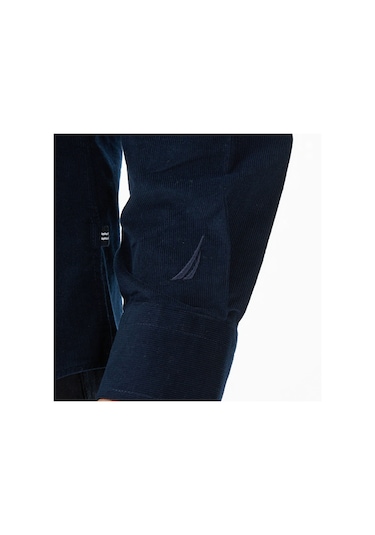 Nautica Erkek Lacivert Classic Fit Gömlek Düz W57424t Lacivert