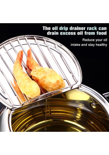 Derin Kızartma Tencere Paslanmaz Çelik Kızartma Makinesi Termometre