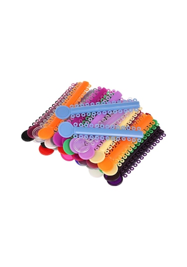 40 Adet/paket Yüksek Esneklik Diş Ligatür Bağları Ortodonti Elastik Çok Renkli