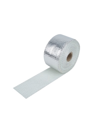 Reedark Gümüş Fiberglas Otomobil Egzos Borusu Isı Yalıtım Kumaşı 5m - 2000 F Isı Dayanımı, Motor Ömrünü Uzatır, Kaput Altı Sıcaklığı %50-70 Azaltır + 5 Bağlama Kayış