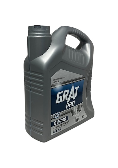 Grat Pro 5W-40 Tam Sentetik Motor Yağı 4 L