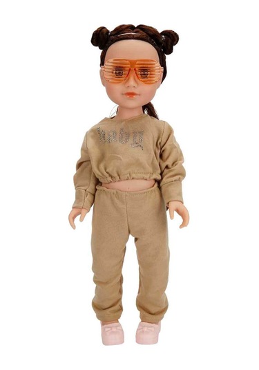 Spor Kıyafetli Moda Bebeği 40 Cm Eklemli Şık Kız Bebek
