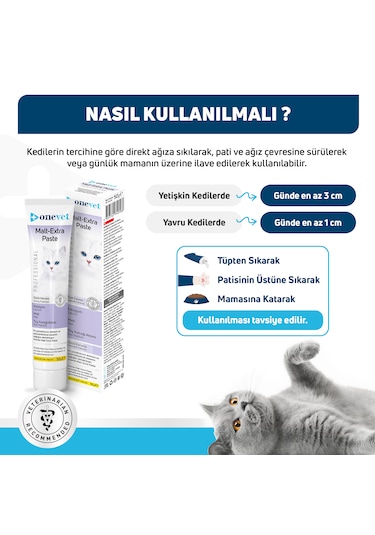 Onevet Malt Extra Paste Tüy Yumağı Önleyici Kedi Maltı 50 Gr