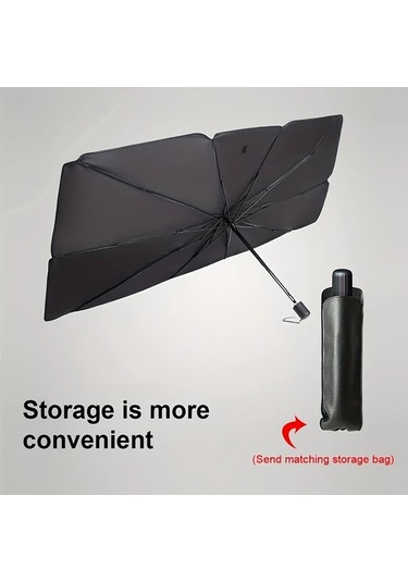 Boatshop1 Premium Titanyum Gümüş Siyah Güneş Şemsiyesi 1 Adet Araba Güneşlik Ön Cam Isı Yalıtımı Uv Koruma Tüm Modeller İçin