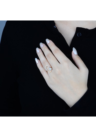 Pırlanta Damla Nemesis Yüzük - Idl Sertifikalı Rose Gold