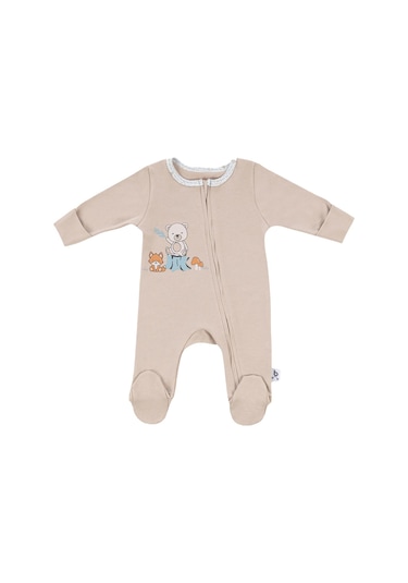Gezenbebe Hero Uzun Kollu Bebek Tulumu Teddy Organik