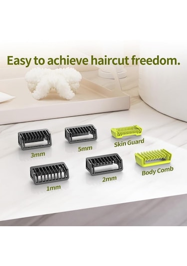 Kısa Sakalları Düzeltmek İçin Philips Oneblade Yedek Bıçakları 8'li Paketle Uyumludur