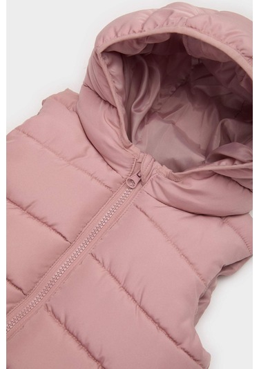 Defacto Kız Bebek Kapüşonlu Şişme Yelek A2475a525aubr86 Pembe