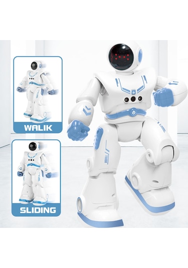 Uzaktan Kumandalı Şarjlı Sesli Işıklı Sensörlü Full Fonksiyon Robot Smart