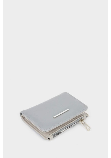 Defacto Kadın Suni Deri Cüzdan F6794axnsgr2 Gri