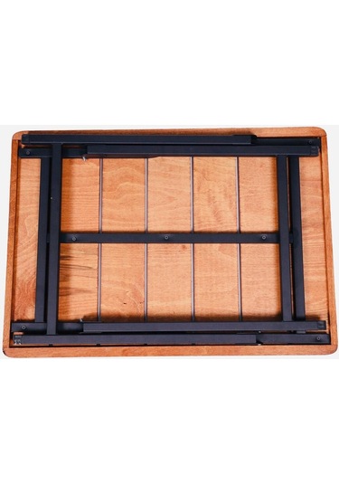 Alin Metal 3''lü Lüks Bardaklı Kamp Sandalyesi Ve Masa Set Siyah Siyah