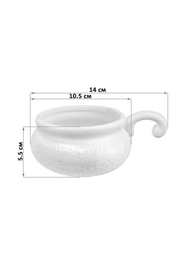 Elan Gallery Çelenıklı Jülyen Tavası Ve Kokot, 4 Adet 270 Ml 202756816 Beyaz