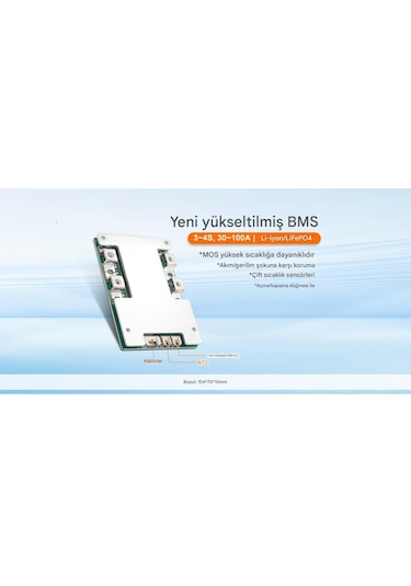 Tdt Lifepo4 4s 12v 100a Hardware Bms