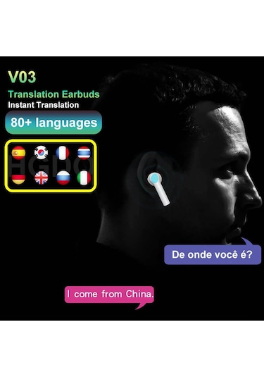 Vkemall Beyaz Kablosuz İç Kulaklık - Su Geçirmez, Gürültü Engelleme, Aı Asistan Desteği Siri, Google, Xiaomi - 10mm Titan Filmi Hoparlör