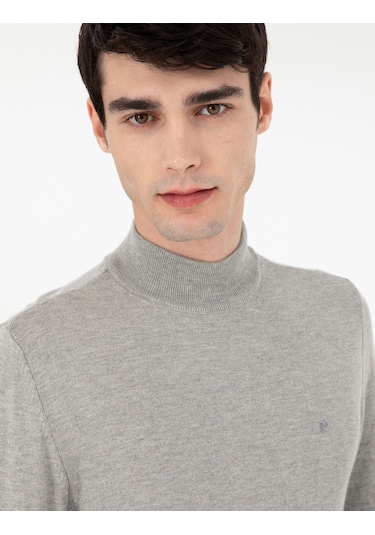 Pierre Cardin Erkek Açık Gri Melanj Kazak /triko 50296614-vr091 Açık Gri Melanj
